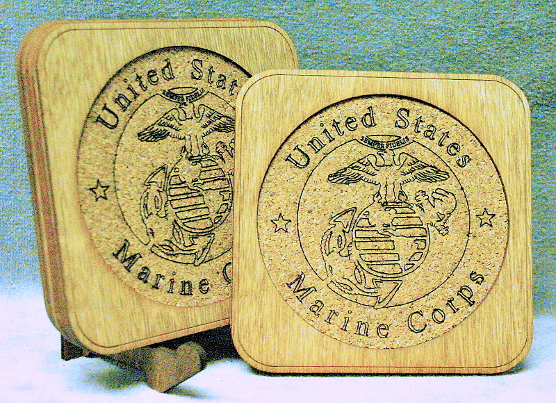 Marine Round EGA Coasters